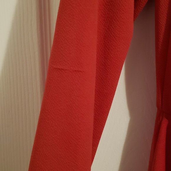 Rebdolls Special Edition Bell Sleeve Ruffled Tie Front Mini Dress NWT - Picture 6 of 6